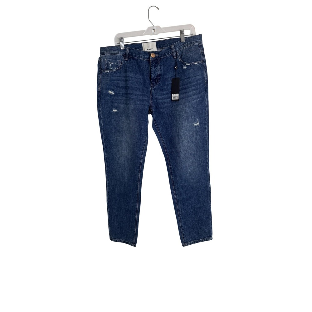 One Teaspoon Jeans Womens 31 Blue Dakota Awesome Baggi‎ Distressed Boyfriend